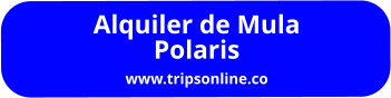 Alquiler de Mula  Polaris www.tripsonline.co