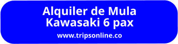 Alquiler de Mula  Kawasaki 6 pax www.tripsonline.co