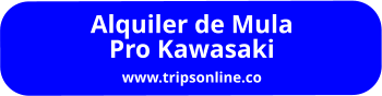 Alquiler de Mula  Pro Kawasaki  www.tripsonline.co